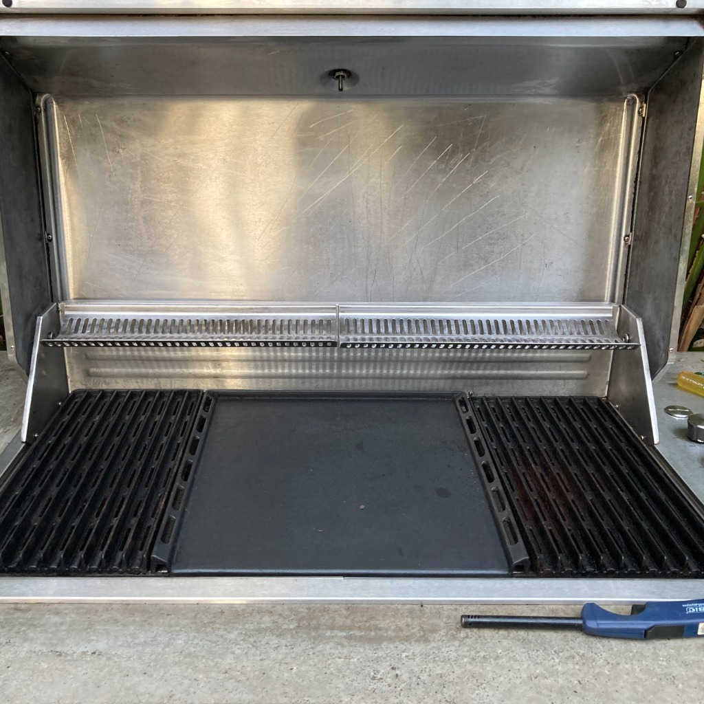 BBQ after showroom cleaning